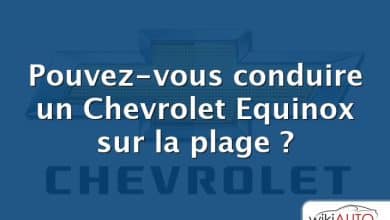 Pouvez-vous conduire un Chevrolet Equinox sur la plage ?